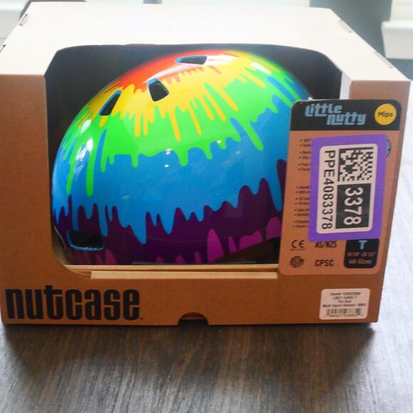 NEW Nutcase Little Nutty Toddler Helmet Bike Skate Tie Dye MIPS 8 7/8" - 20.5" - Picture 12 of 13